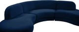 Rosa Velvet Three-Piece Sectional Sofa – Stylish Comfort for Modern Living Rooms and Spaces