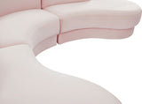 Rosa Velvet Three-Piece Sectional Sofa – Stylish Comfort for Modern Living Rooms and Spaces