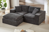 ZORVA 78" Loveseat with 1 Ottoman
