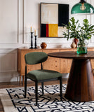 Riccio - Fabric Dining Side Chair (Set of 2) - Black And Gold Frame