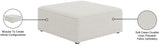Cube Modular Ottoman with Elegant Linen Upholstery – Create Custom Seating Arrangements Effortlessly!