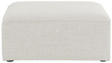 Cube Modular Ottoman with Elegant Linen Upholstery – Create Custom Seating Arrangements Effortlessly!