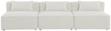 Cube Modular Sofa - Elegant Linen Textured Upholstery for Custom Comfort and Contemporary Style