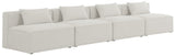 Cube Modular Sofa - Elegant Linen Textured Upholstery for Custom Comfort and Contemporary Style