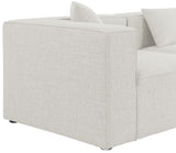 Cube Modular Sofa - Elegant Linen Textured Upholstery for Custom Comfort and Contemporary Style