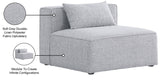 Cube Modular Armless Chair in Soft Cream - Stylish, Versatile Seating for Custom Configurations