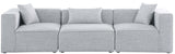 Cube Modular Sofa - Elegant Linen Textured Upholstery for Custom Comfort and Contemporary Style