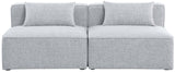 Cube Modular Sofa - Elegant Linen Textured Upholstery for Custom Comfort and Contemporary Style