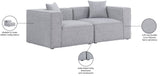 Cube Modular Sofa - Elegant Linen Textured Upholstery for Custom Comfort and Contemporary Style