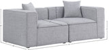 Cube Modular Sofa - Elegant Linen Textured Upholstery for Custom Comfort and Contemporary Style