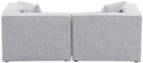 Cube Modular Sofa - Elegant Linen Textured Upholstery for Custom Comfort and Contemporary Style