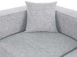 Cube Modular Sofa - Elegant Linen Textured Upholstery for Custom Comfort and Contemporary Style
