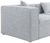 Cube Modular Sofa - Elegant Linen Textured Upholstery for Custom Comfort and Contemporary Style
