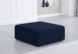 Cube Modular Ottoman with Elegant Linen Upholstery – Create Custom Seating Arrangements Effortlessly!