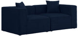 Cube Modular Sofa - Elegant Linen Textured Upholstery for Custom Comfort and Contemporary Style