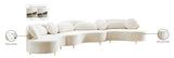 Vivacious Velvet Sectional Sofa Set with Gold & Chrome Legs, Pillows Included for Ultimate Comfort