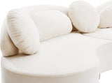 Vivacious Velvet Sectional Sofa Set with Gold & Chrome Legs, Pillows Included for Ultimate Comfort