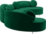 Vivacious Velvet Sectional Sofa Set with Gold & Chrome Legs, Pillows Included for Ultimate Comfort