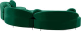 Vivacious Velvet Sectional Sofa Set with Gold & Chrome Legs, Pillows Included for Ultimate Comfort