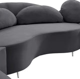 Vivacious Velvet Sectional Sofa Set with Gold & Chrome Legs, Pillows Included for Ultimate Comfort
