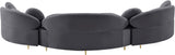 Vivacious Velvet Sectional Sofa Set with Gold & Chrome Legs, Pillows Included for Ultimate Comfort
