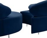 Vivacious Velvet Sectional Sofa Set with Gold & Chrome Legs, Pillows Included for Ultimate Comfort