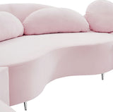 Vivacious Velvet Sectional Sofa Set with Gold & Chrome Legs, Pillows Included for Ultimate Comfort