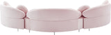 Vivacious Velvet Sectional Sofa Set with Gold & Chrome Legs, Pillows Included for Ultimate Comfort