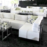 Axis Corner Chair Avanti White Titanium Frame