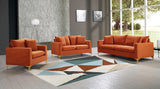 Naomi Velvet Chair – Luxurious Contemporary Design with Customizable Legs and Cozy Pillows Included