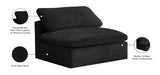 Cozy Armless Modular Chair: Luxurious Fiber-Filled Cushions for Ultimate Comfort and Style