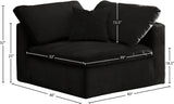 Cozy Armless Modular Chair: Luxurious Fiber-Filled Cushions for Ultimate Comfort and Style
