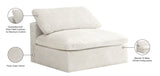 Cozy Armless Modular Chair: Luxurious Fiber-Filled Cushions for Ultimate Comfort and Style