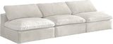 Cozy Modular Armless Sofa – Experience Cloud-Like Comfort with Soft Fiber-Filled Cushions Today!