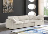 Cozy Modular Sofa: Embrace Cloud-Like Comfort with Soft Fiber Cushions for Ultimate Relaxation