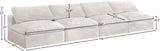 Cozy Modular Armless Sofa – Experience Cloud-Like Comfort with Soft Fiber-Filled Cushions Today!