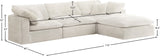 Cozy Velvet Modular Sectional Sofa - Cloud-Like Comfort with Elegant Design for Any Living Space