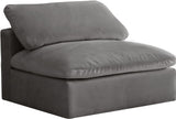 Cozy Armless Modular Chair: Luxurious Fiber-Filled Cushions for Ultimate Comfort and Style