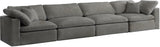 Cozy Modular Sofa: Embrace Cloud-Like Comfort with Soft Fiber Cushions for Ultimate Relaxation