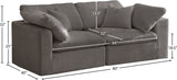 Cozy Modular Sofa: Embrace Cloud-Like Comfort with Soft Fiber Cushions for Ultimate Relaxation