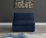 Cozy Armless Modular Chair: Luxurious Fiber-Filled Cushions for Ultimate Comfort and Style