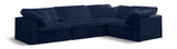Cozy 4-Piece Modular Sectional Sofa - Luxurious Fiber-Filled Cushions for Ultimate Comfort and Style
