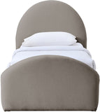 Andaz - Chenille Fabric Upholstered Trundle Bed