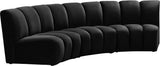 Infinity Modular Sectional Sofa - Soft Velvet Upholstery, Deep Tufting, Contemporary Design, Versatile Style