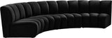 Infinity Modular 4-Piece Sectional with Soft Upholstery and Deep Channel Tufting for Modern Spaces