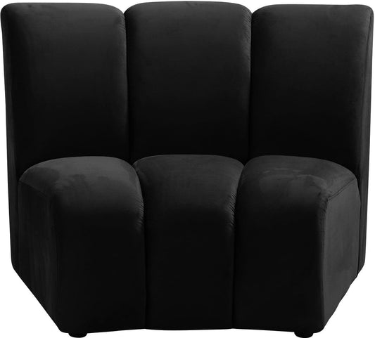 Infinity Modular Chair - Stylish Contemporary Seating with Soft Velvet and Deep Channel Tufting