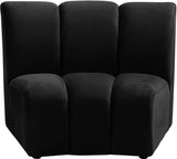 Infinity Modular Chair - Stylish Contemporary Seating with Soft Velvet and Deep Channel Tufting