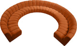 Infinity 10-Piece Modular Sectional Sofa: Luxurious Deep Channel Tufting for Ultimate Comfort