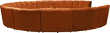 Infinity 11-Piece Modular Sectional Sofa - Contemporary Design with Deep Channel Tufting Comfort