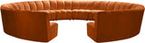 Infinity 12-Piece Modular Sectional - Soft Velvet Comfort with Deep Channel Tufting & Contemporary Style